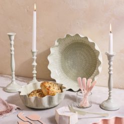 Alternative view of Lenox Westmore Nera Light Green Medium Candle Holder