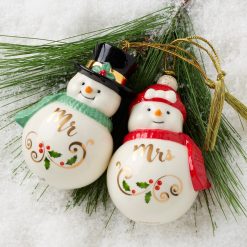 Alternative view of Lenox Westmore Mr & Mrs Snowman Ornaments
