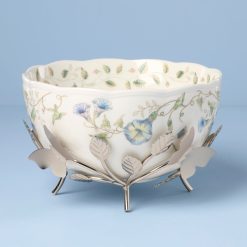 Lenox Westmore Butterfly Meadow 25th Anniversary Bowl with Stand