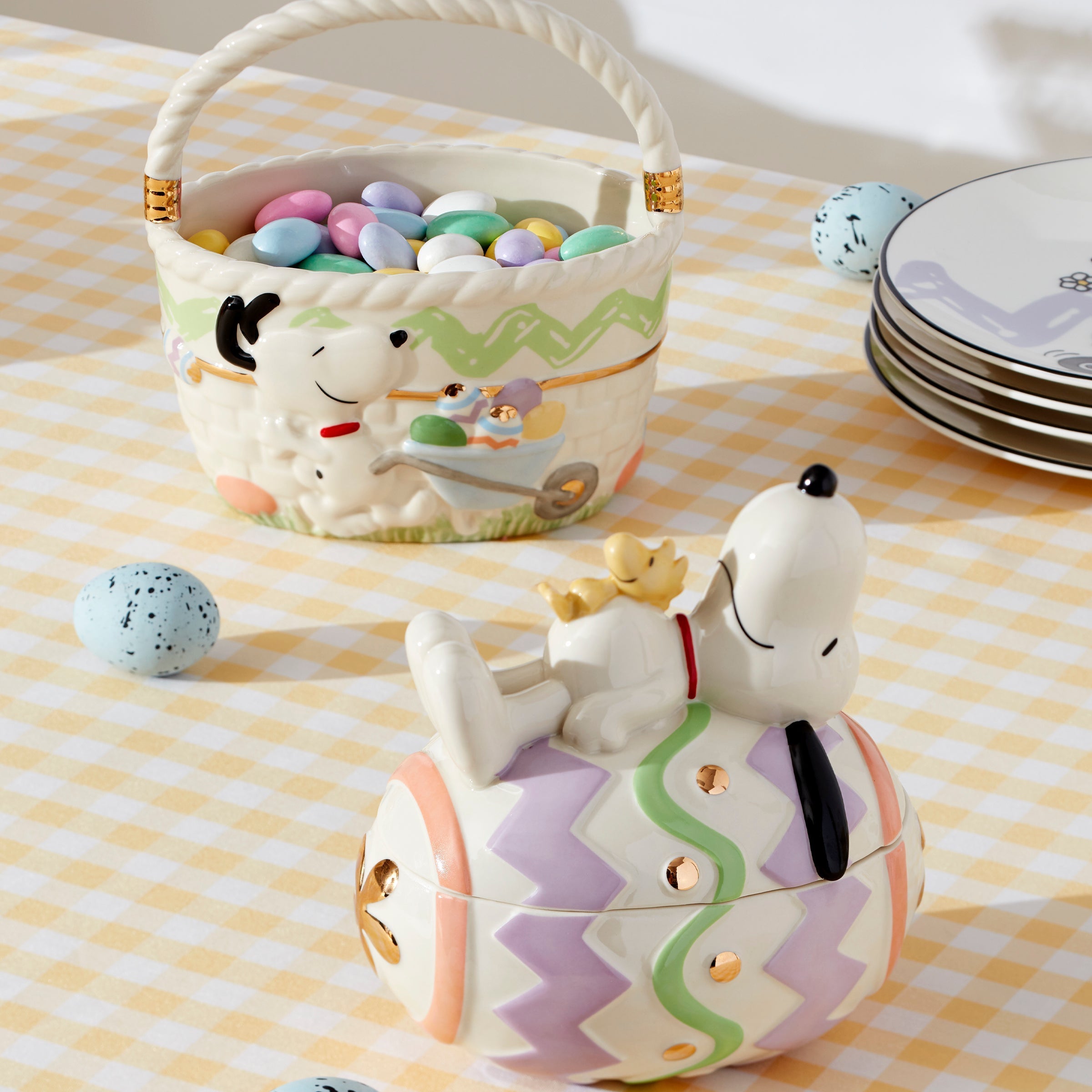 Lenox Westmore Snoopy Easter Covered Candy Dish - Image 6