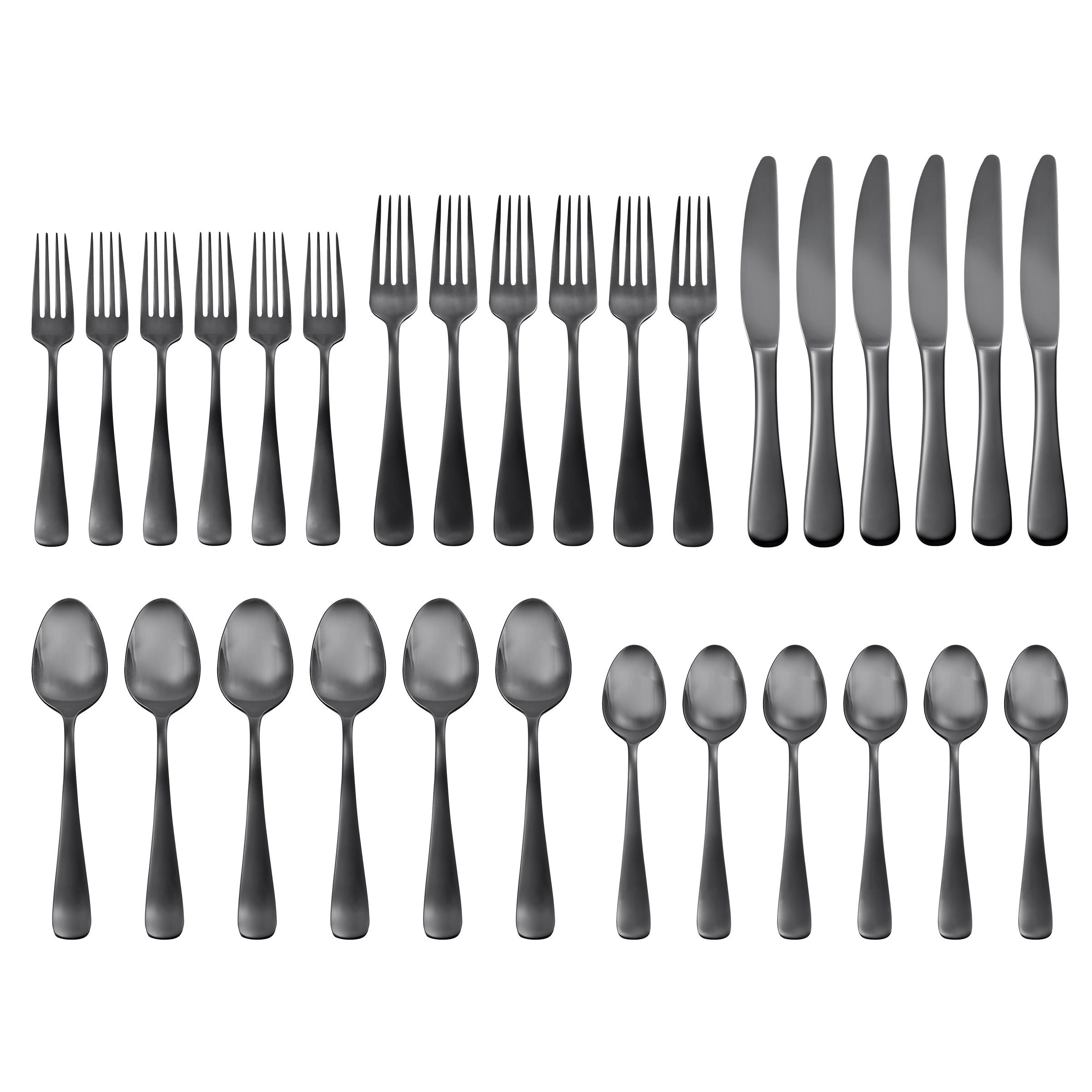 Lenox Westmore Opera Black Titanium 30-Piece Flatware Set - Image 2