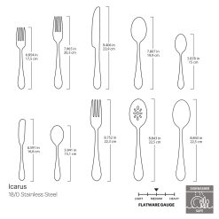 Alternative view of Lenox Westmore Icarus 45-Piece Flatware Set