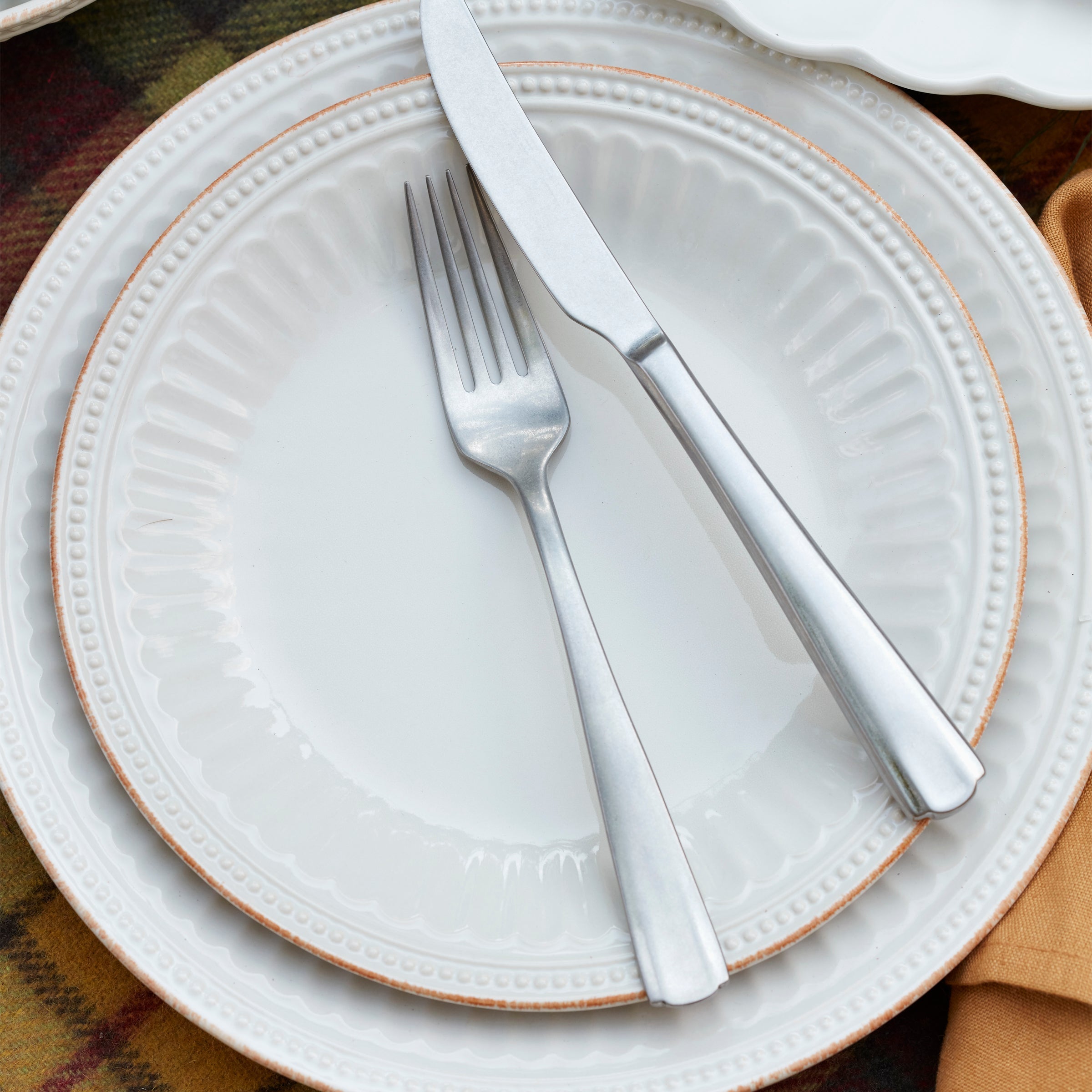 Lenox Westmore French Perle Groove White 12-Piece Place Setting - Image 7