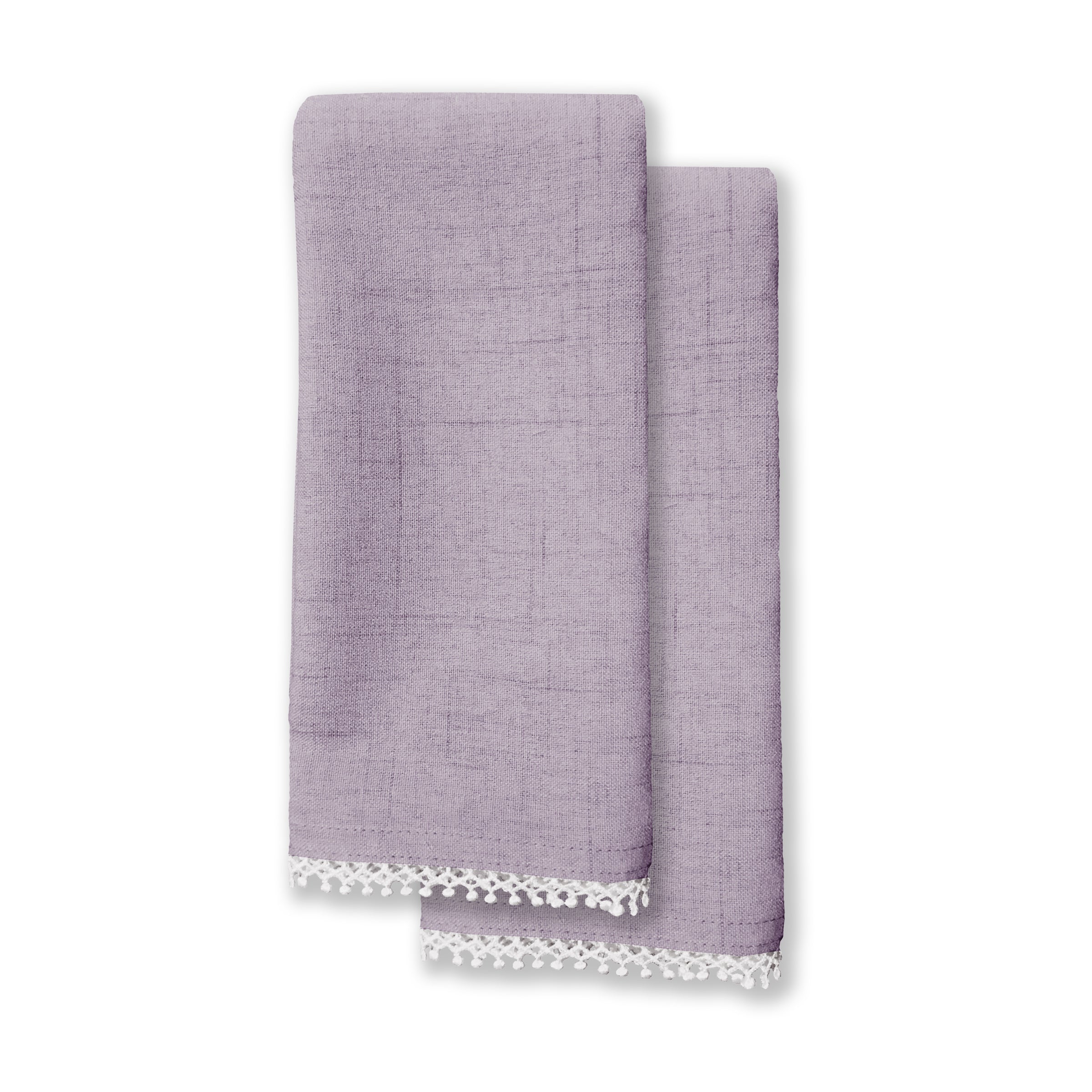 Lenox Westmore French Perle Violet Dinner Napkins, Set of 2