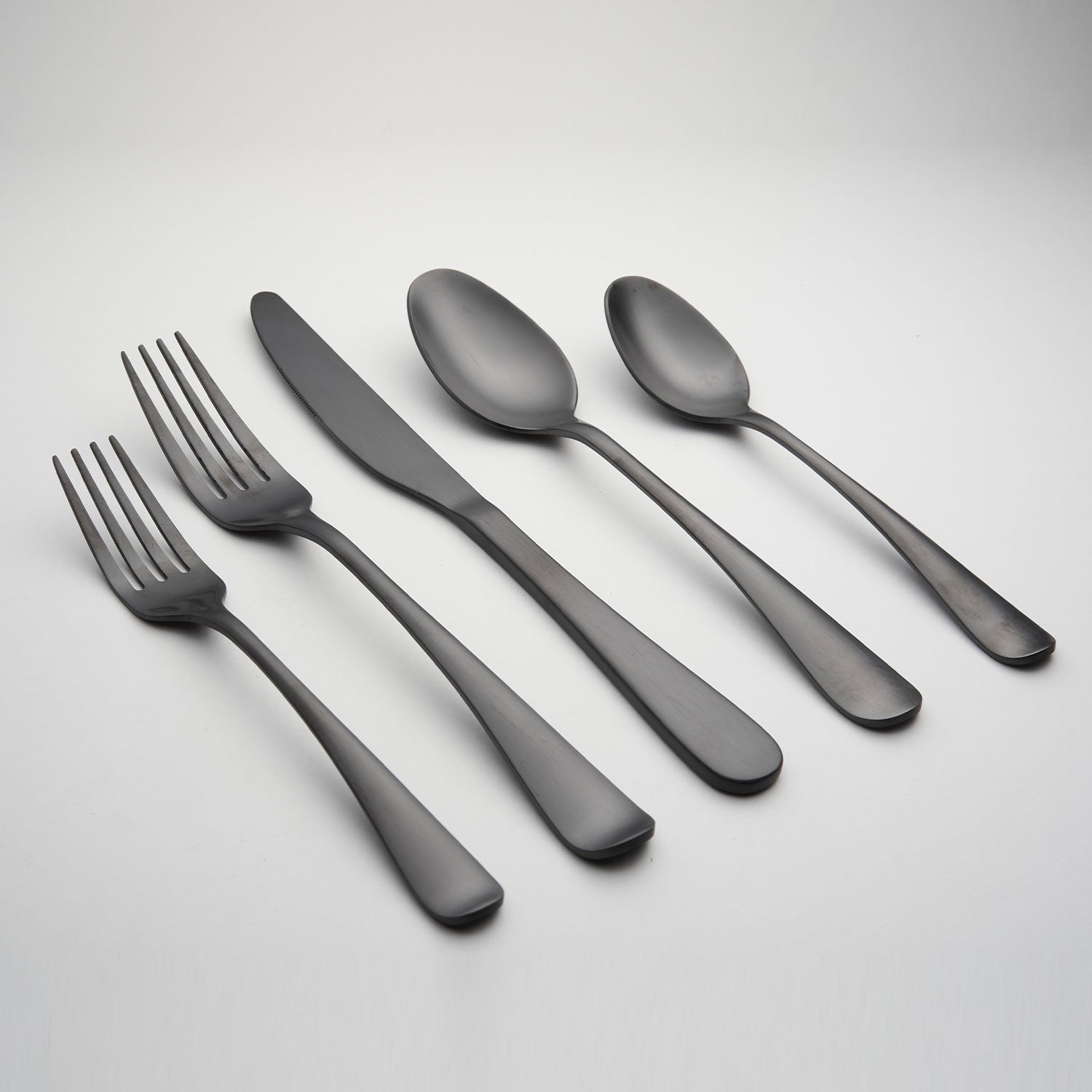 Lenox Westmore Rhiannon Black Satin 20-Piece Flatware Set