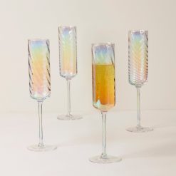 Alternative view of Lenox Westmore Tuscany Classics Iridescent Flute Glasses, Set of 4