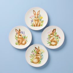Lenox Westmore Bunny Accent Plates, Set of 4