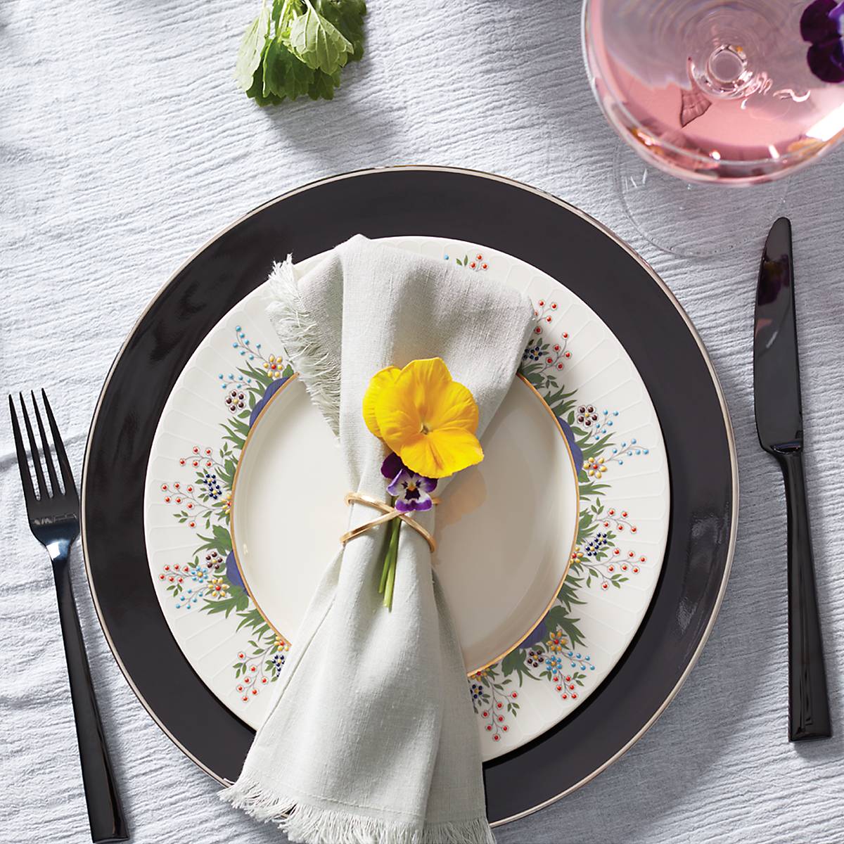 Lenox Westmore Colebrook Onyx 5-Piece Place Setting - Image 3