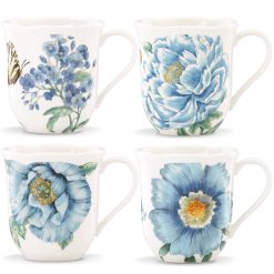 Alternative view of Lenox Westmore Butterfly Meadow Blue Mugs, Set of 4