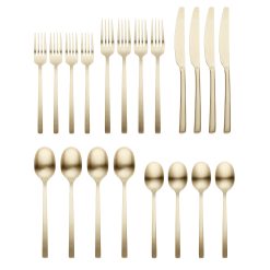 Alternative view of Lenox Westmore Beacon Champagne Satin 20-Piece Flatware Set