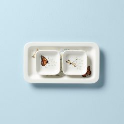Lenox Westmore Butterfly Meadow Sushi Plate & Bowls