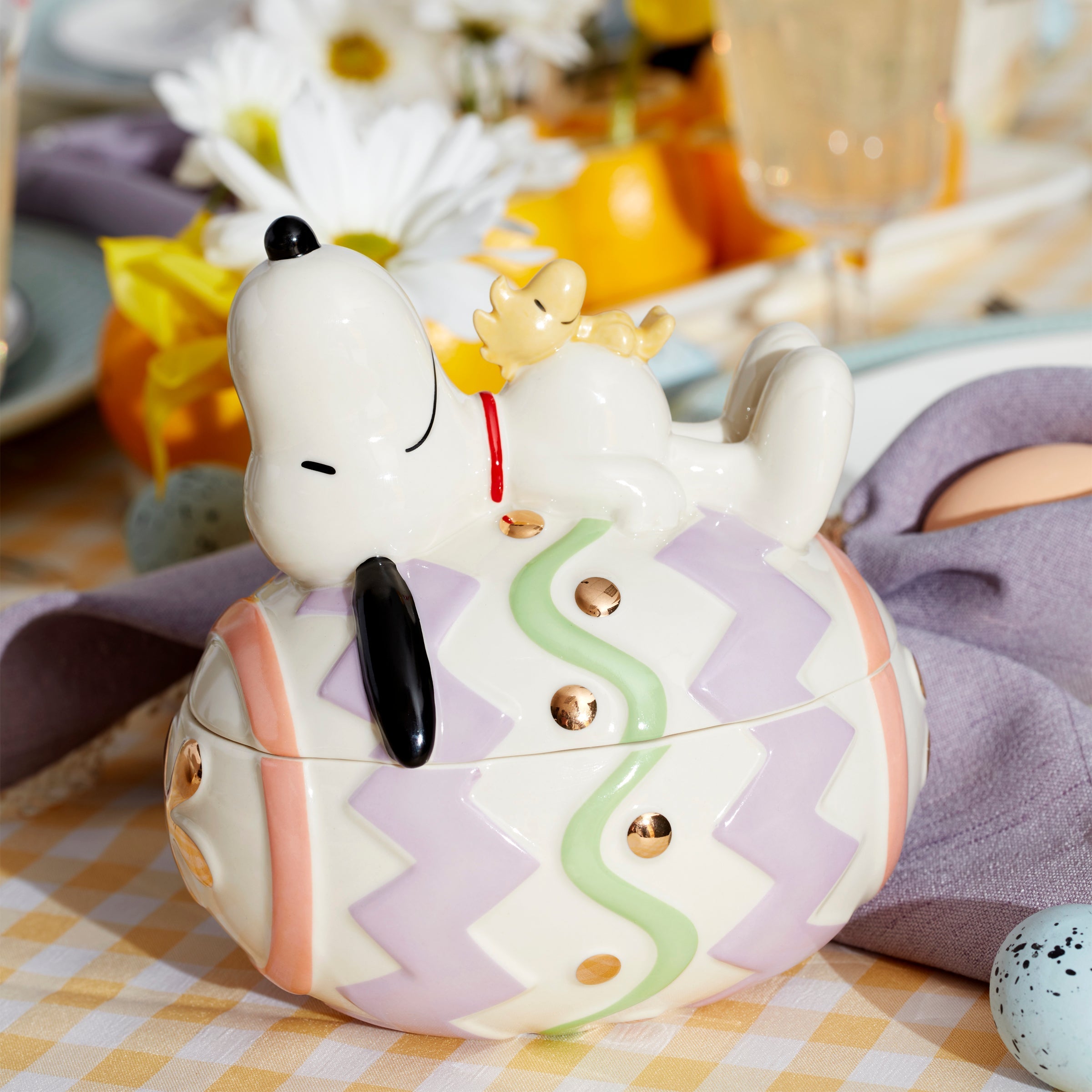Lenox Westmore Snoopy Easter Covered Candy Dish - Image 2