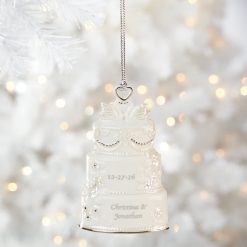 Alternative view of Lenox Westmore Personalized Celebrate Love Wedding Cake Ornament