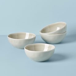 Lenox Westmore Bay Colors Grey All-Purpose Bowls, Set of 4