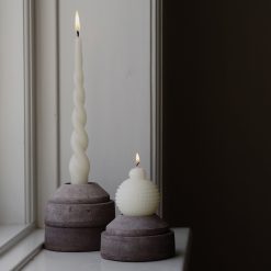 Alternative view of Lenox Westmore Hoff Raw Grey Candleholder