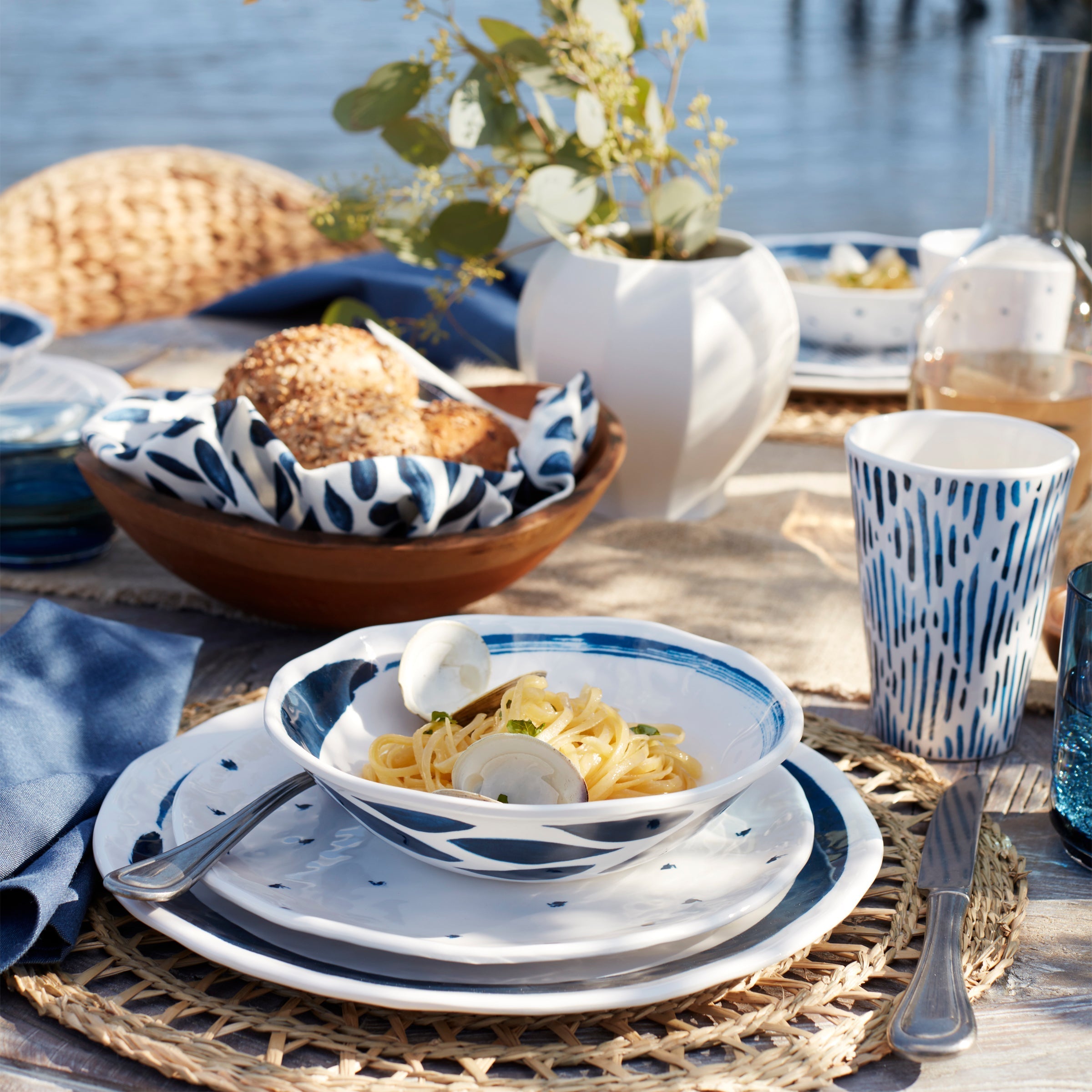 Lenox Westmore Blue Bay Melamine All-Purpose Bowls, Set of 4 - Image 5