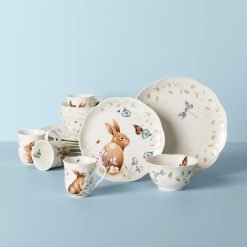 Lenox Westmore Butterfly Meadow Bunny 16-Piece Dinnerware Set