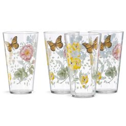 Alternative view of Lenox Westmore Butterfly Meadow Acrylic Highball Glasses, Set of 4