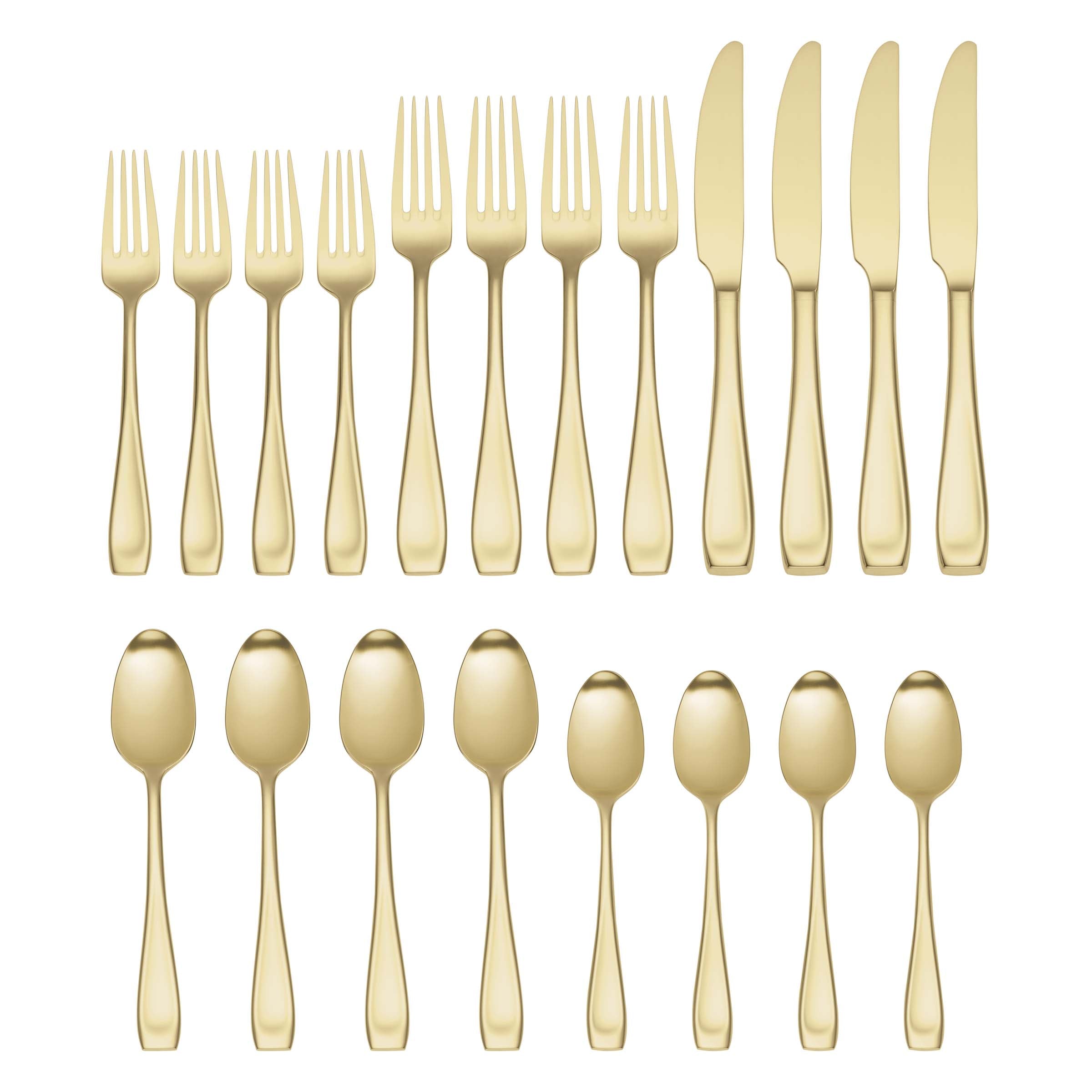 Lenox Westmore Moda Champagne Satin 20- Piece Flatware Set - Image 3