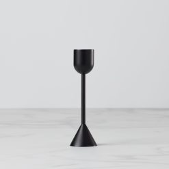 Lenox Westmore Onyx Brass Tall Taper Candle Holder