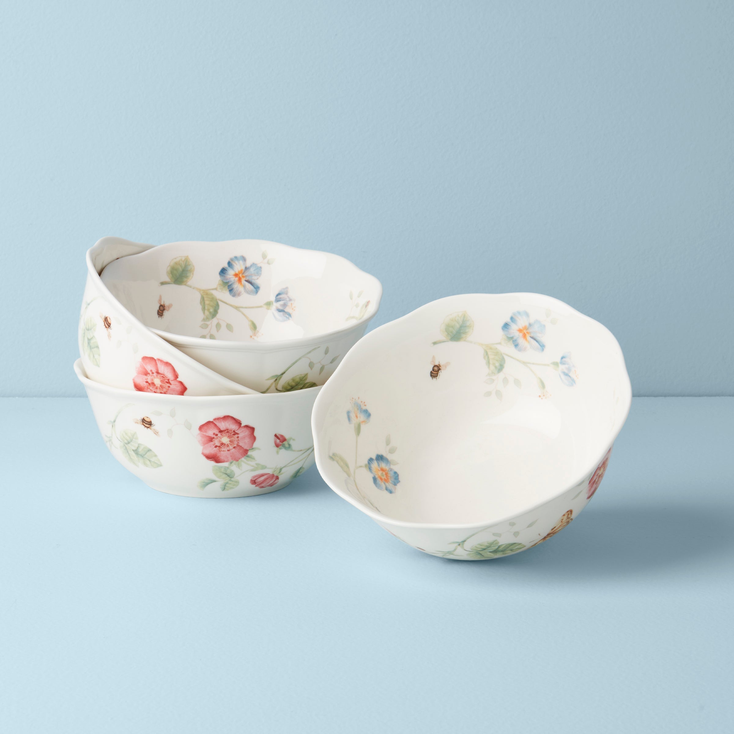 Lenox Westmore Butterfly Meadow Large All-Purpose Bowls, Set of 4