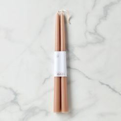 Lenox Westmore Dipped Greige 12 Taper Candle, Set of 2