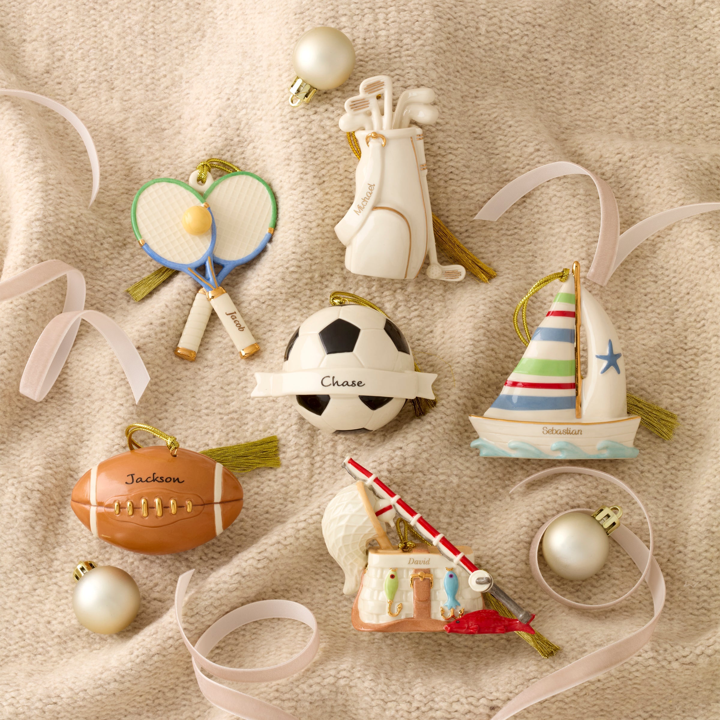 Lenox Westmore Personalized Soccer Ball Ornament - Image 3