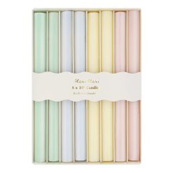 Alternative view of Lenox Westmore Pastel Striped Table Candles, Set of 8
