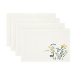 Lenox Westmore Wildflowers Border Placemats, Set of 4