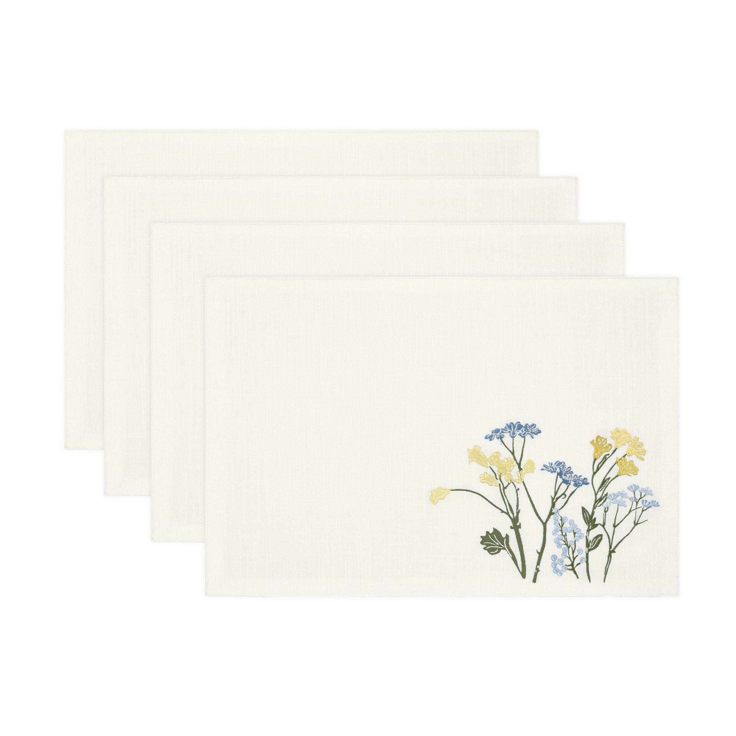 Lenox Westmore Wildflowers Border Placemats, Set of 4
