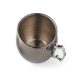 Alternative view of Lenox Westmore Hammered Black Moscow Mule Mugs, Set of 2