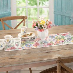Alternative view of Lenox Westmore Butterfly Meadow Garden Embroidered Centerpiece Table Runner