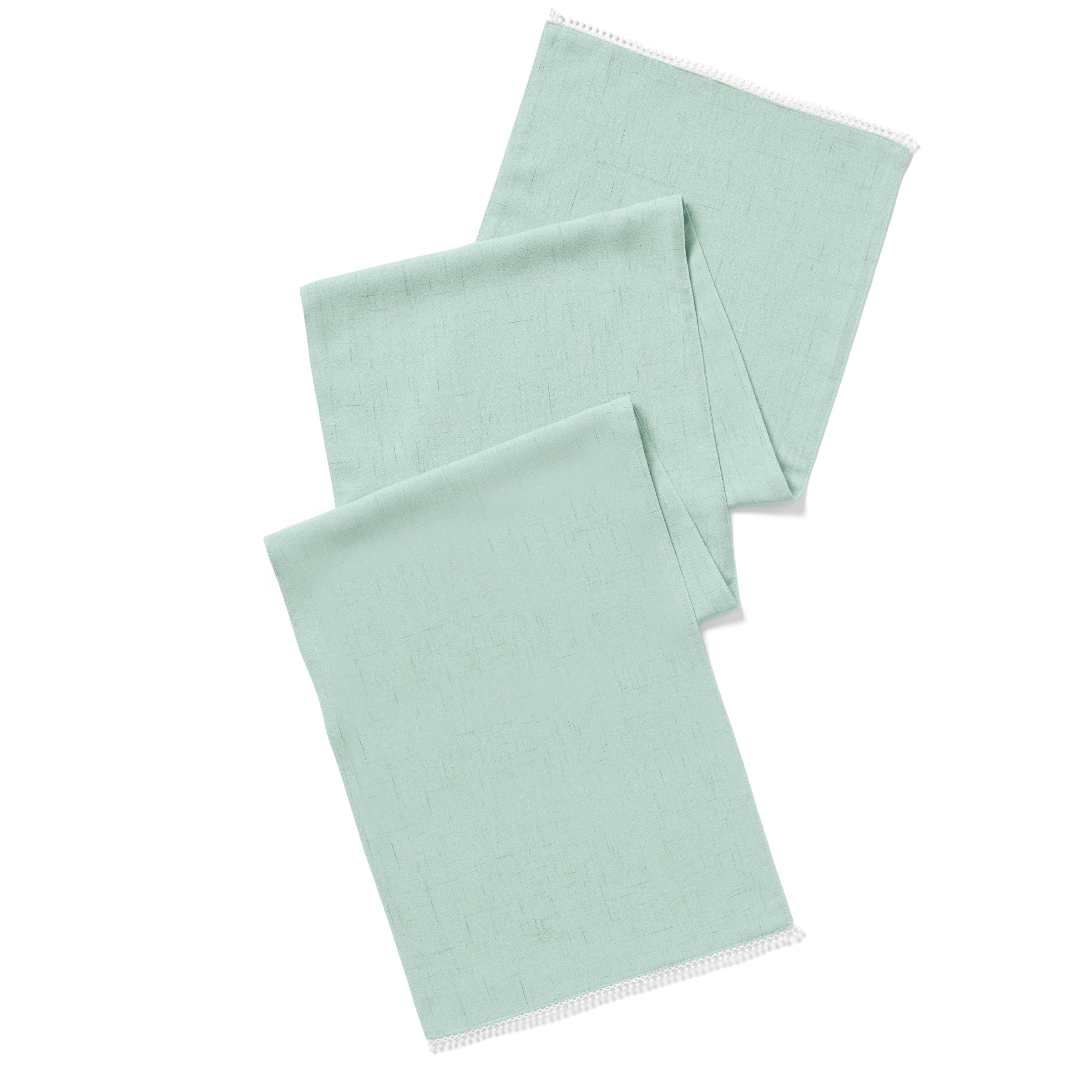 Lenox Westmore French Perle Ice Blue 14x70 Table Runner - Image 2