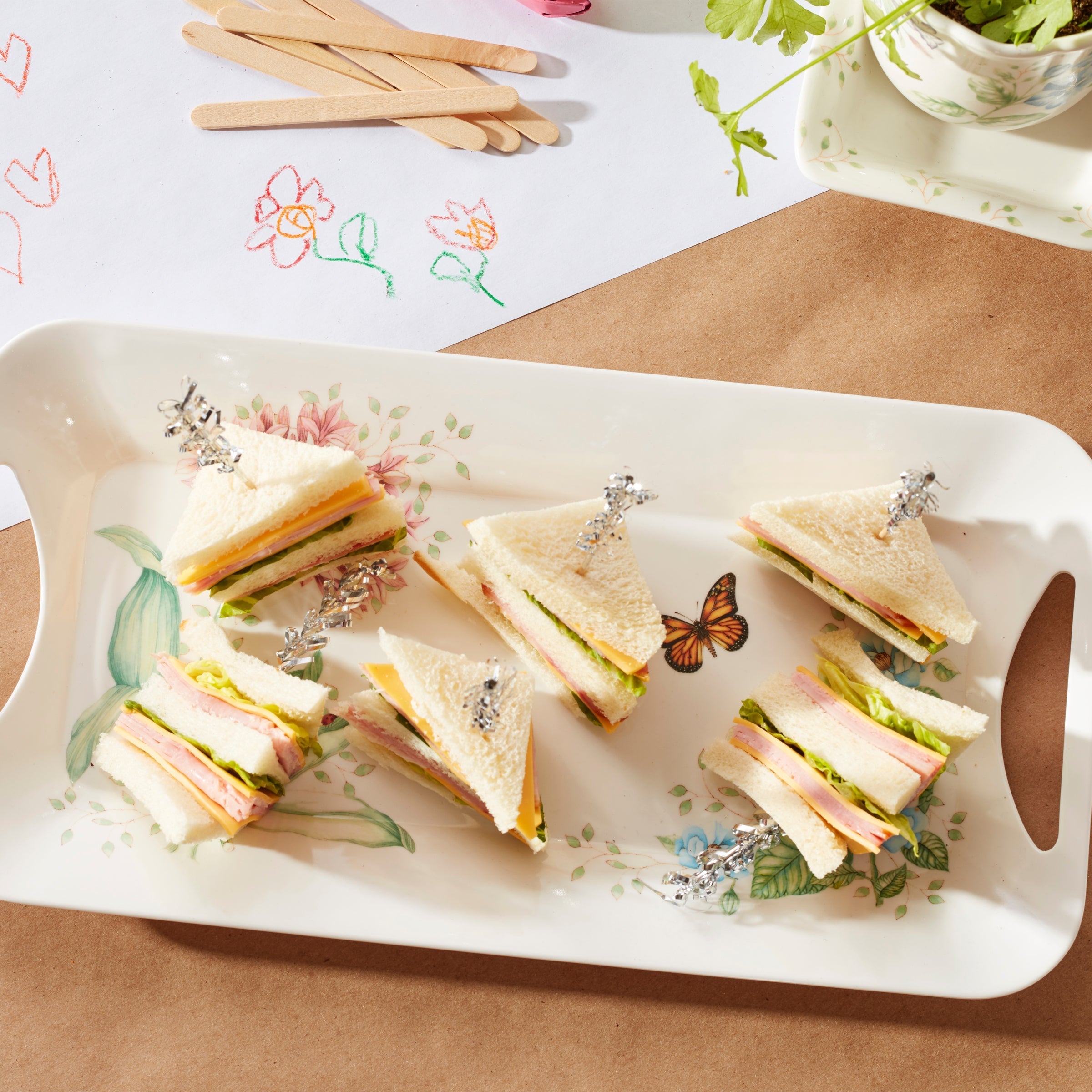 Lenox Westmore Butterfly Meadow Melamine Hors d'Oeuvres Tray - Image 5