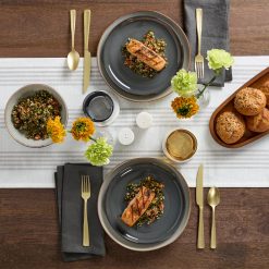 Alternative view of Lenox Westmore Organic Shades Gray 18-Piece Dinnerware Set