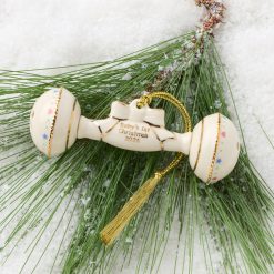Alternative view of Lenox Westmore 2026 Baby's 1st Christmas Rattle Ornament
