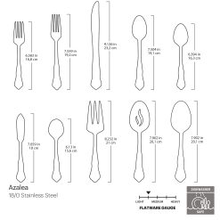 Alternative view of Lenox Westmore Azalea 45-Piece Flatware Set