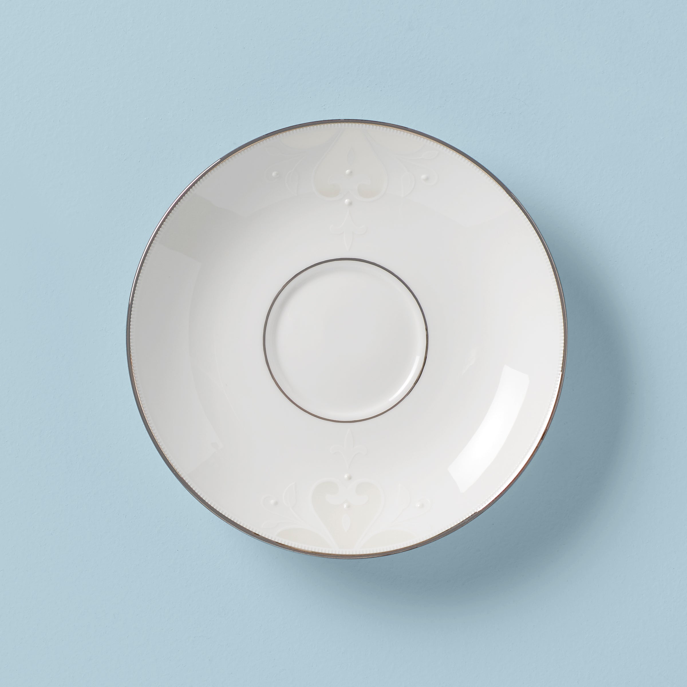 Lenox Westmore Opal Innocence Scroll Saucer