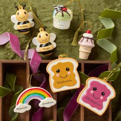 Alternative view of Lenox Westmore Personalized Bees 2-Piece Ornament Set