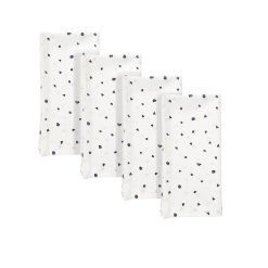 Lenox Westmore Blue Bay Dot Dinner Napkins, Set of 4