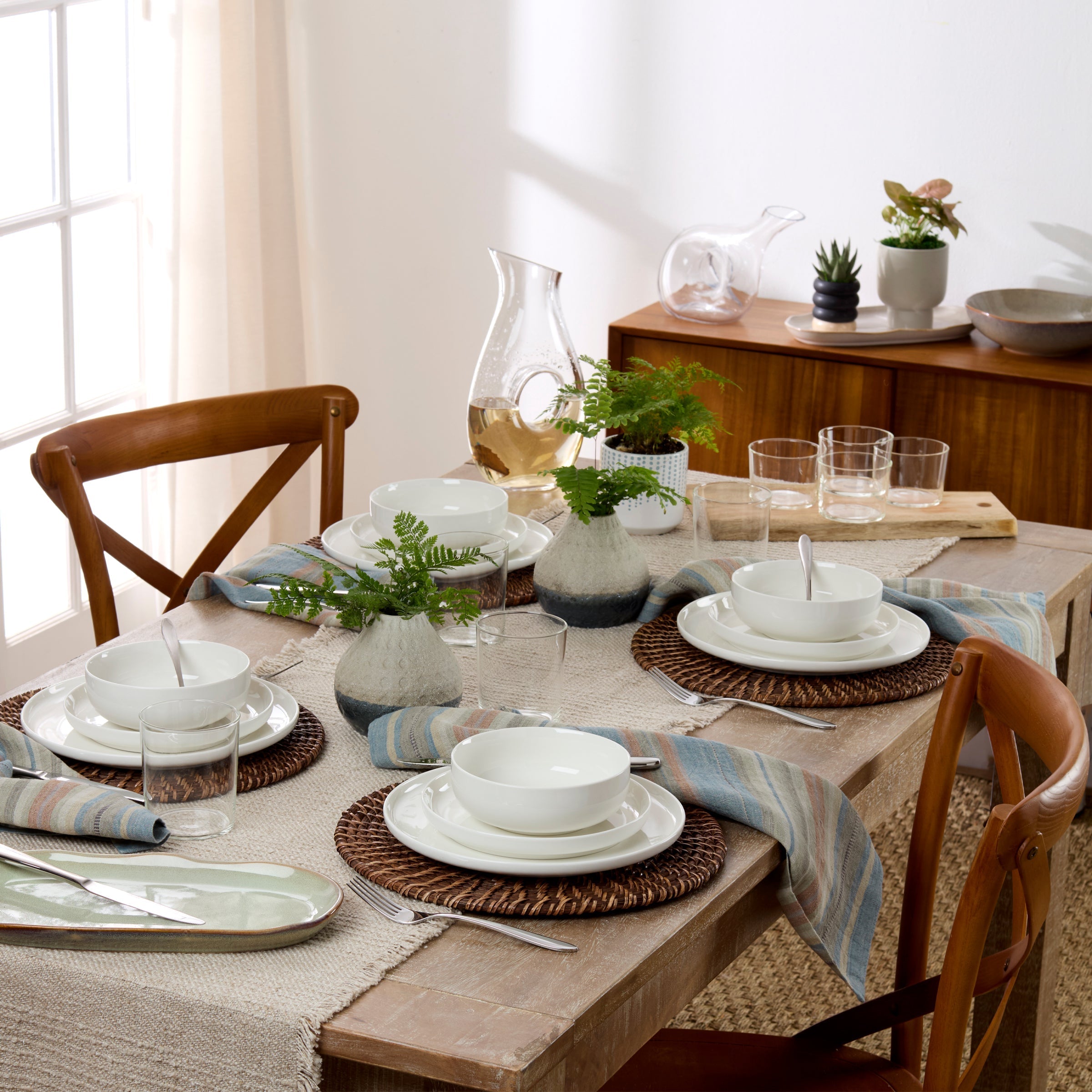 Lenox Westmore 24 Seven White 12-Piece Dinnerware Set - Image 2