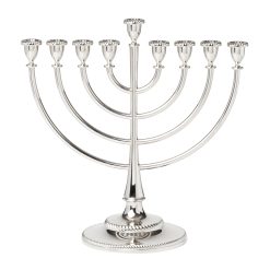 Lenox Westmore Roseland Silver Menorah