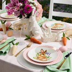 Alternative view of Lenox Westmore Gingham Pink Dinner Plates, Set of 4