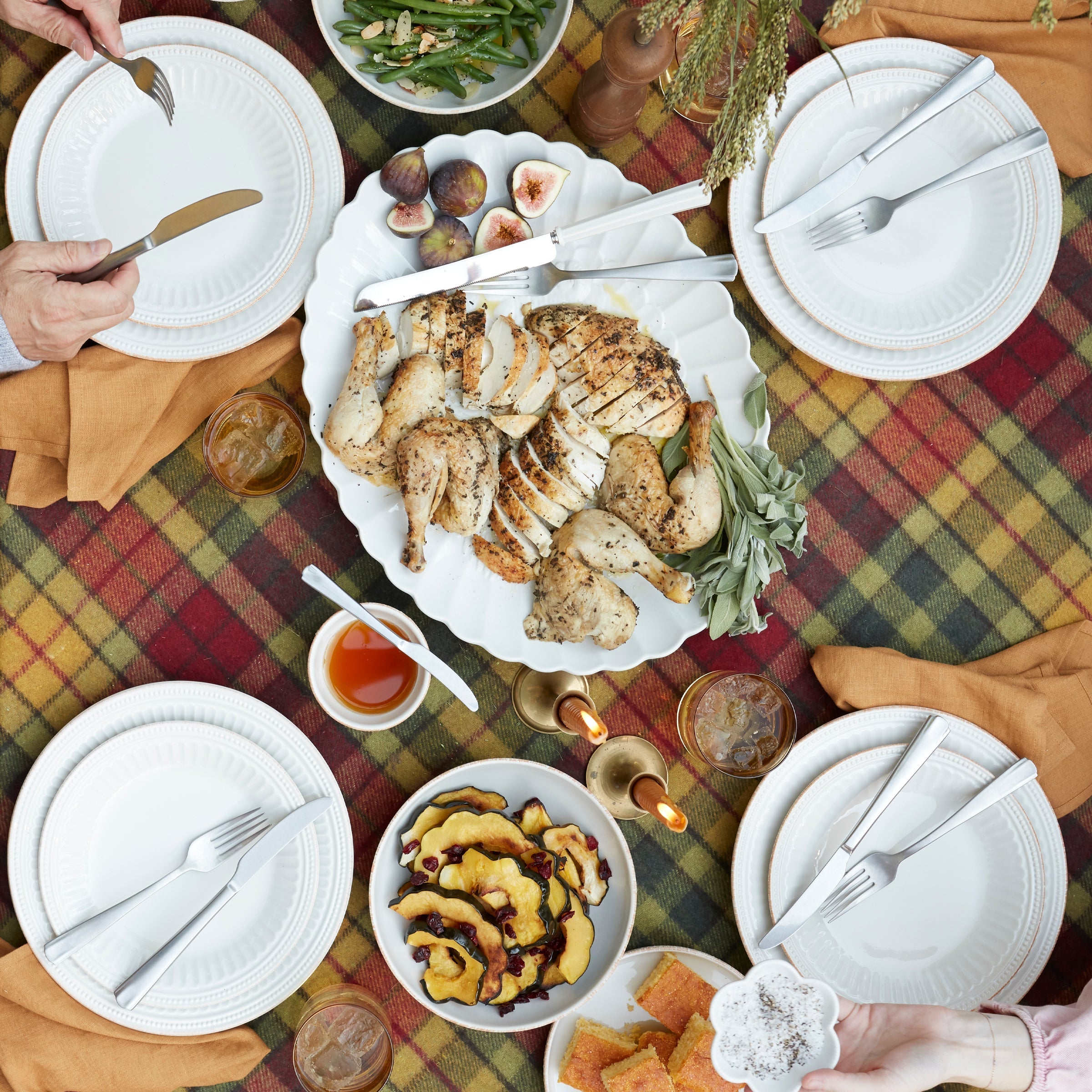Lenox Westmore French Perle Groove White 12-Piece Place Setting - Image 2