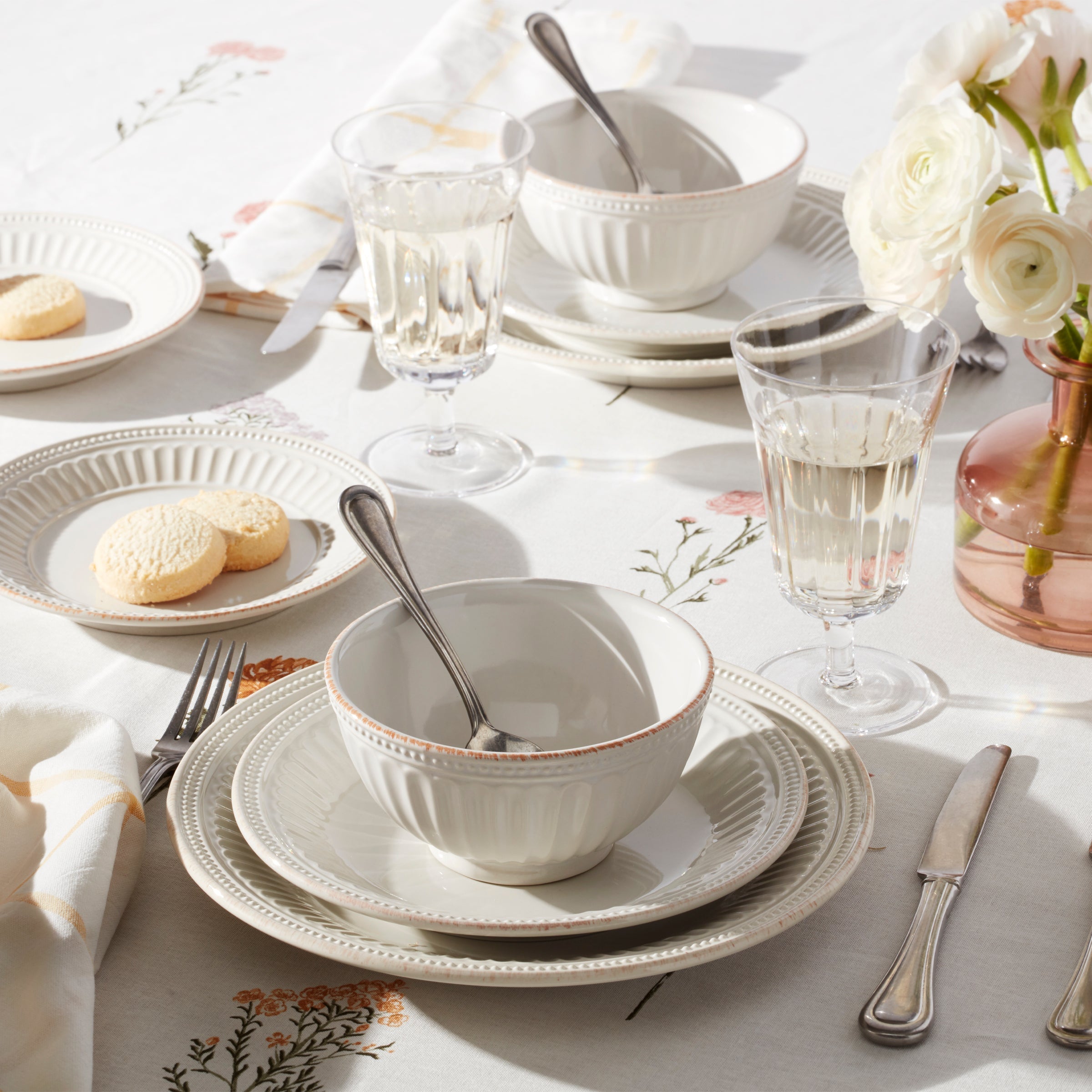 Lenox Westmore French Perle Groove White 4-Piece Place Setting - Image 2