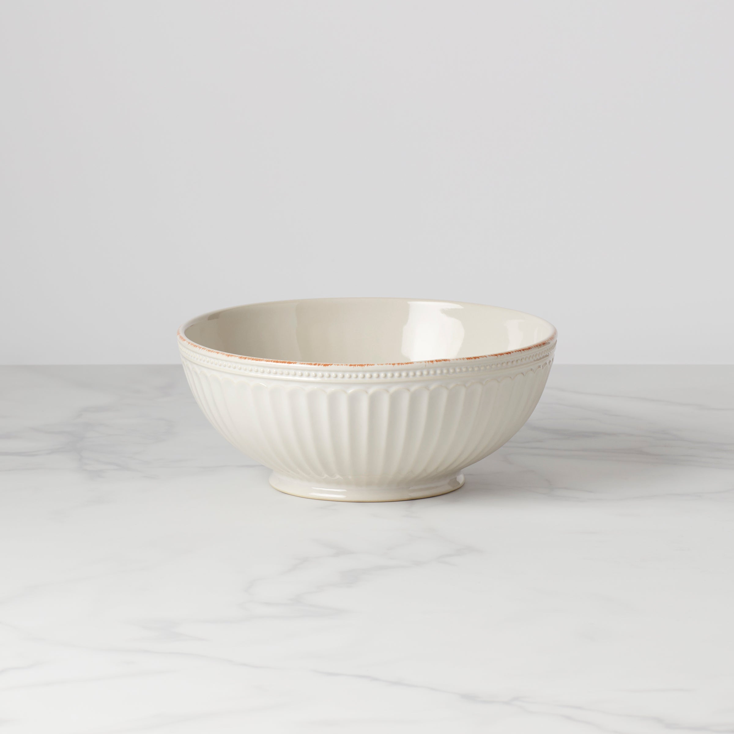 Lenox Westmore French Perle Groove White Medium Bowl