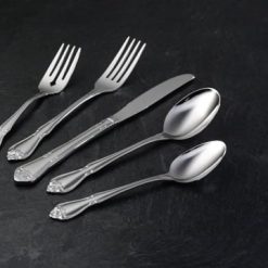Alternative view of Lenox Westmore True Rose Everyday Flatware Dinner Spoons, Set Of 4