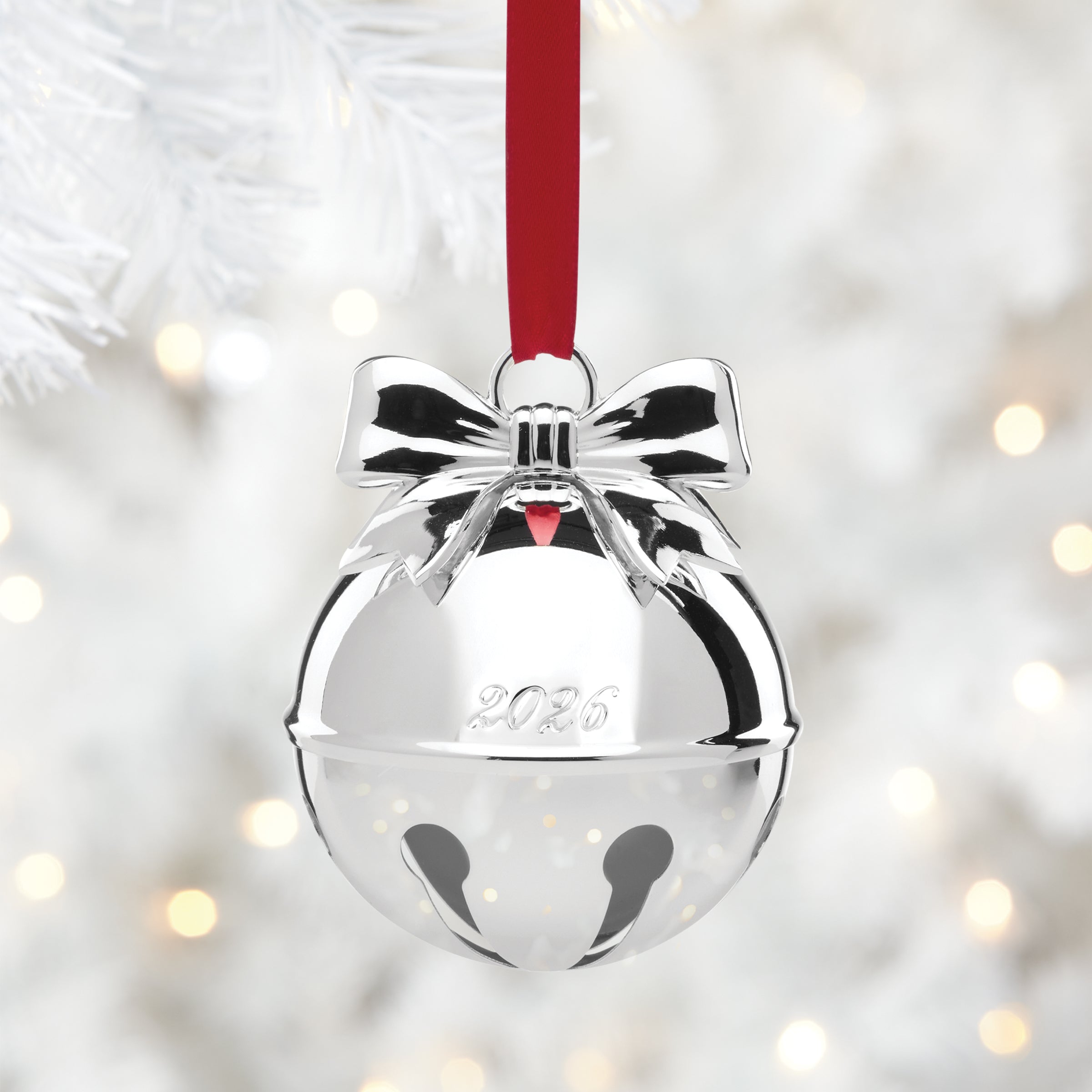 Lenox Westmore 2026 Jingle Bell Silverplate Ornament - Image 2
