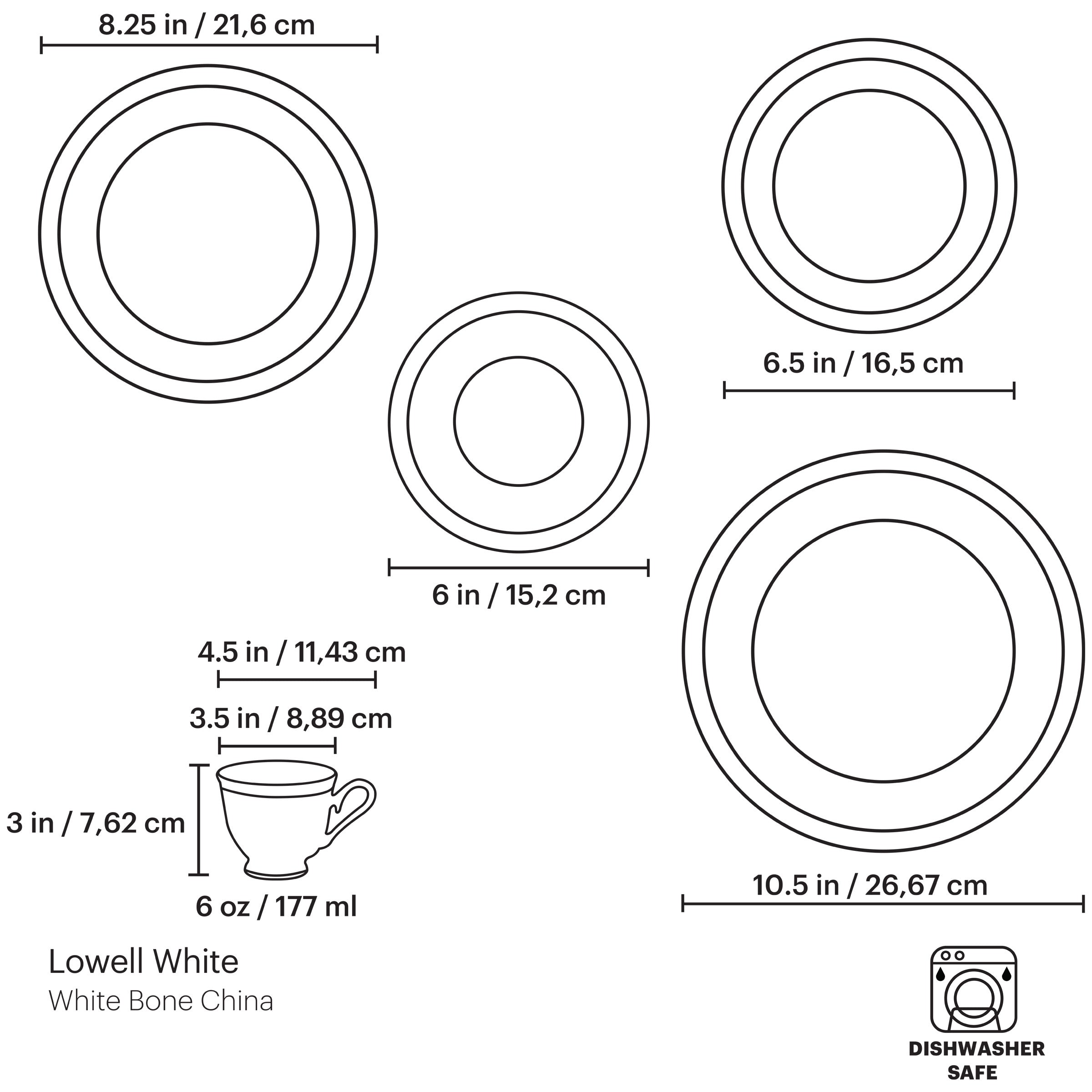 Lenox Westmore Lowell White 5-Piece Place Setting - Image 2