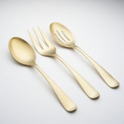 Lenox Westmore Rhiannon Champagne Satin 3-Piece Hostess Set